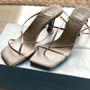 Jeffery Campbell Black Fluxx Sandal Heels